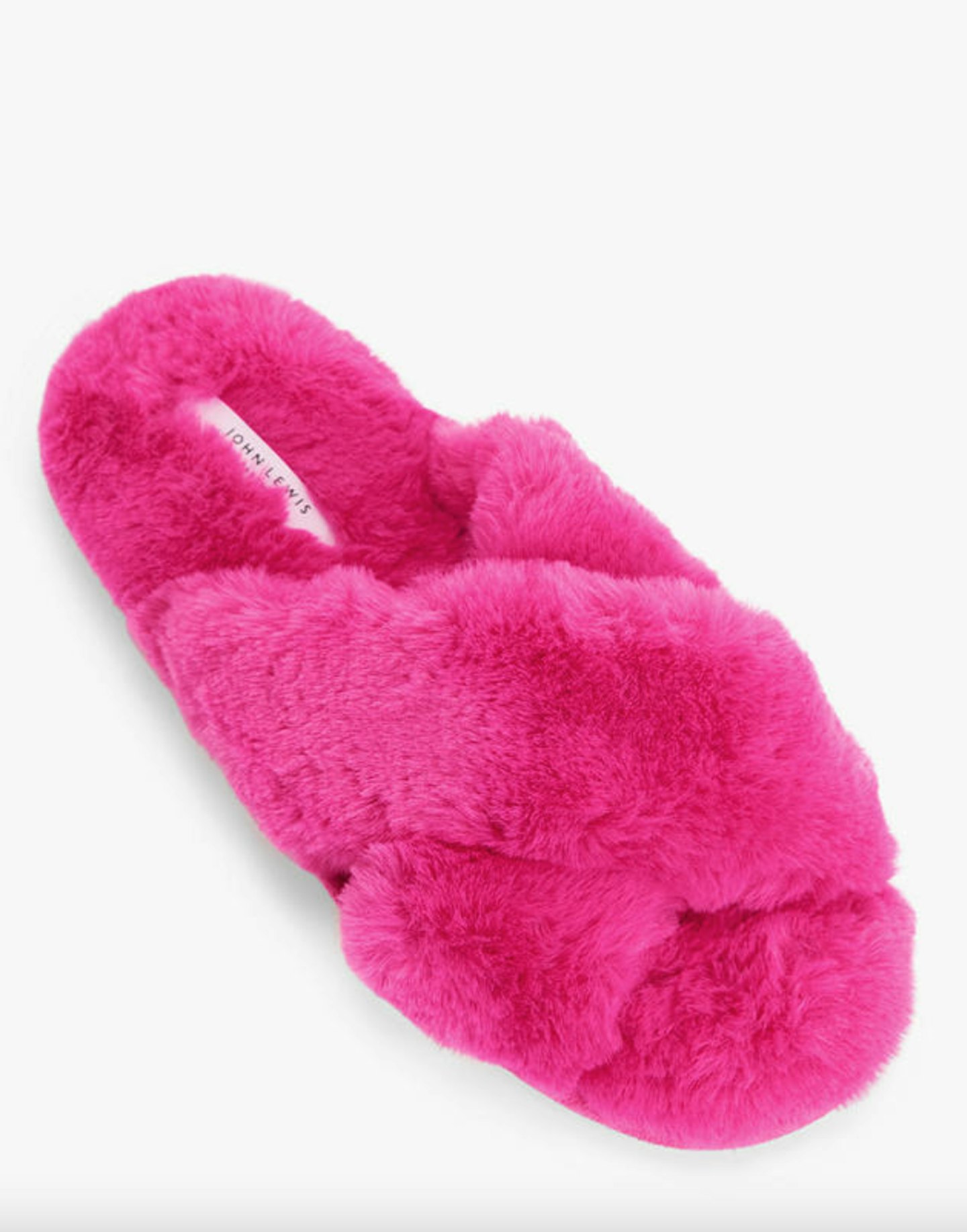Boo fluffy stripe slipper in grey faux fur outlet